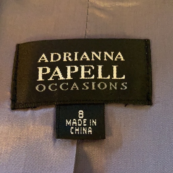 Adrianna Papell Shutter-Pleated Dress + Jacket VGC - Picture 11 of 11